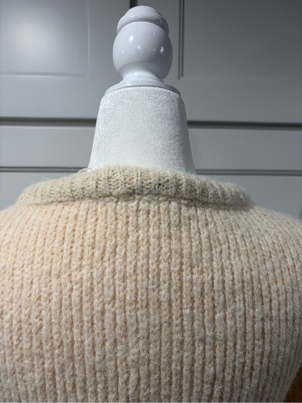 The Camille Bow Cardigan aka Snowblush Bow Cardigan - Picture 4 of 5